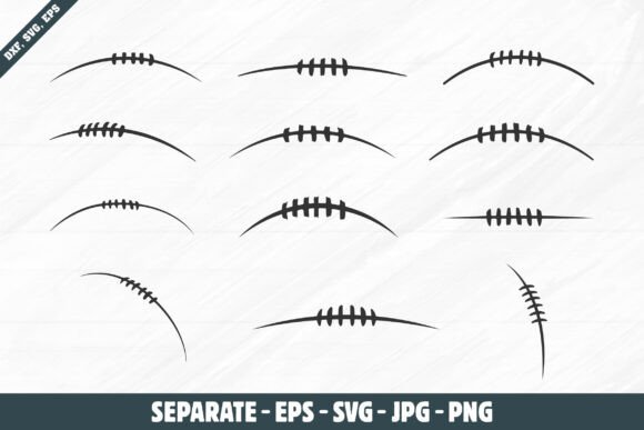 AFL Football Laces SVG Graphics for Crafts & Branding