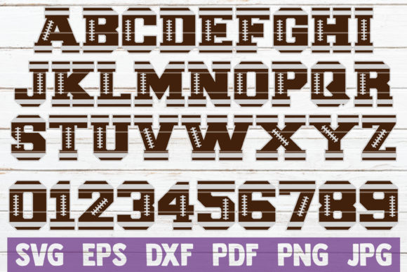 Football Alphabet and Numbers: Graphics for Crafts & Content