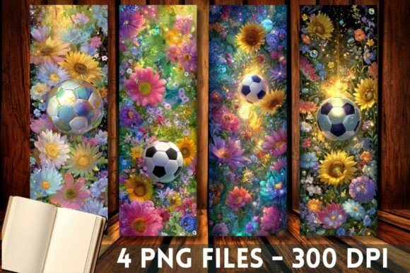 Football Garden Bloom Flowers Bookmark Graphics