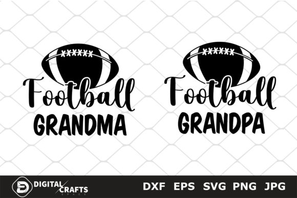 Football Grandpa Grandma SVG: Crafts & Graphics for Heartfelt Branding