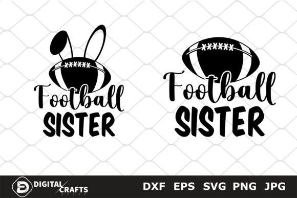 Football Sister, Football SVG