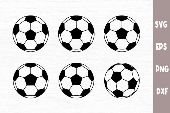 Football Soccer Ball Vector Icons: Graphics for Crafts & Branding
