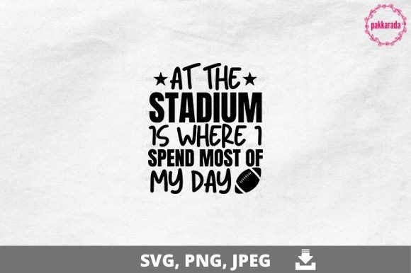 Football SVG, at the Stadium SVG