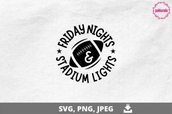 Football SVG, Stadium Lights SVG: Graphics for Crafts & Branding