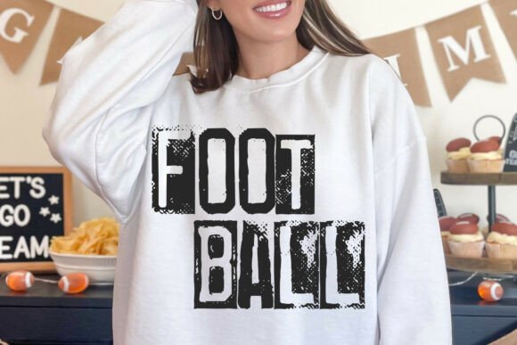 Football Typography Design: Graphics for Crafts & Content