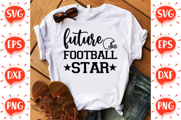Future Football Star SVG: Graphics for Crafts & Brand Campaigns