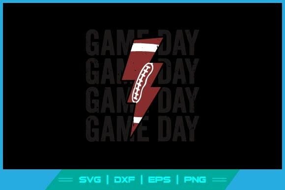 Game Day Football SVG Cut File Graphic for Crafts & Graphics