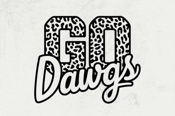 Go Dawgs Leopard SVG: Graphics for Crafts & Team Spirit