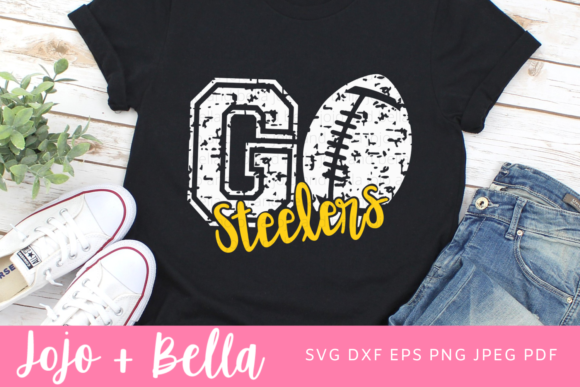 Go Steelers Svg, Steelers Football Svg: Graphics for Crafts Branding