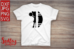 Split Football Cheer Girl Graphics for Crafts