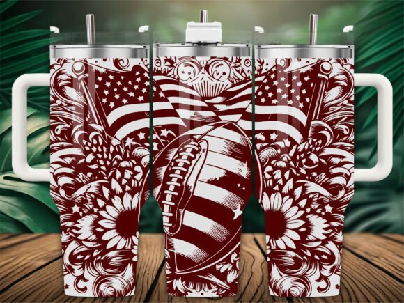 USA Football Tumbler Graphics for Crafts