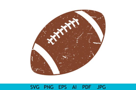 Vintage American Football Icon Graphics for Crafts