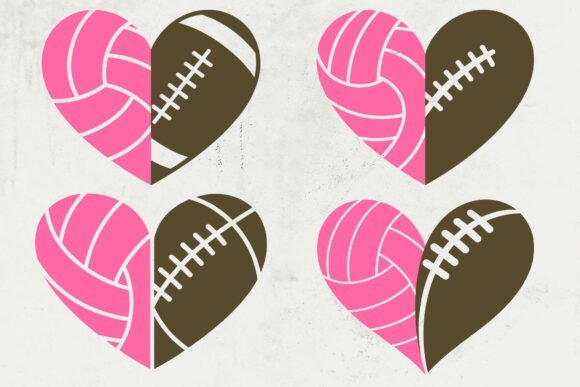 Volleyball SVG & Football SVG Graphics for Crafts